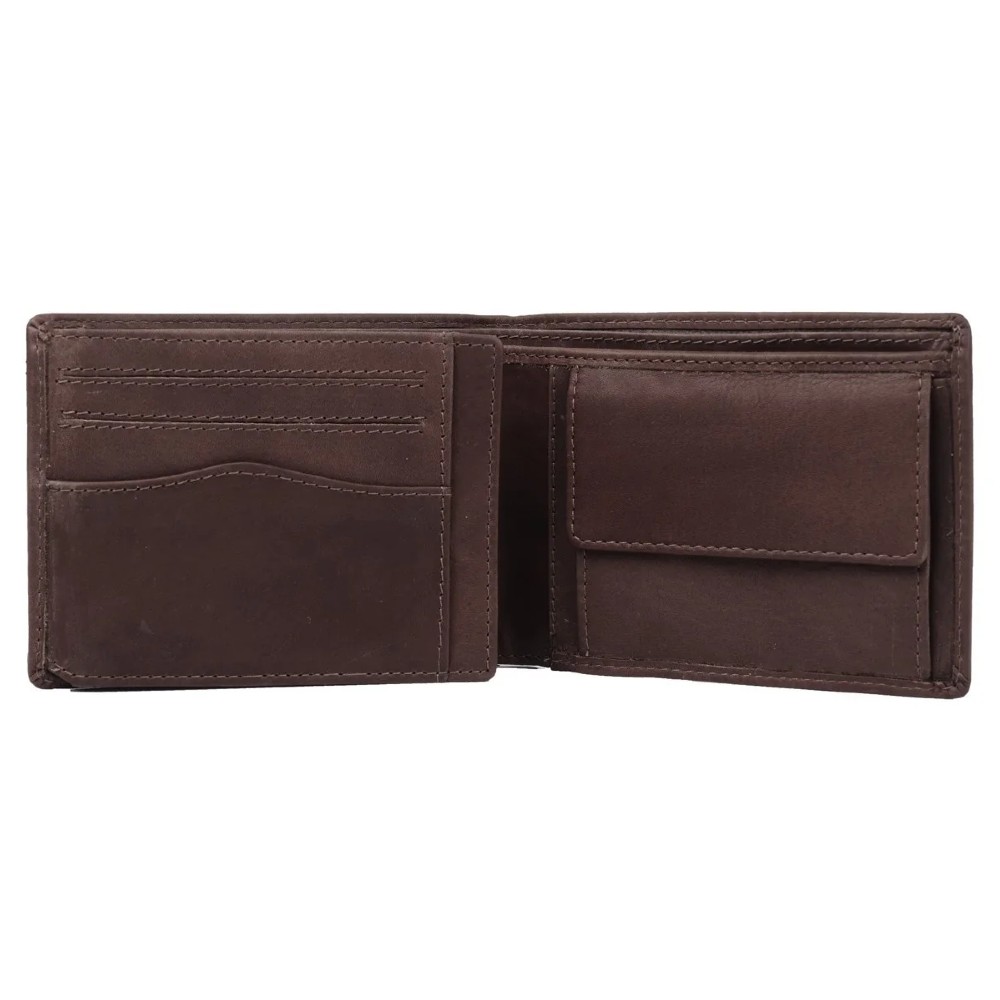 The Chesterfield Brand C08.017301 Δερμάτινο Ανδρικό Πορτοφόλι με RFID Καφέ Πορτοφόλια