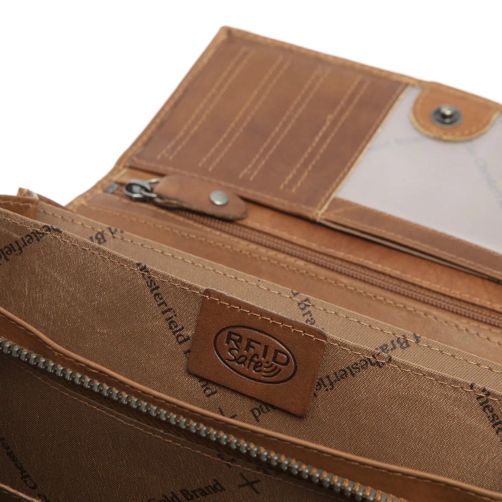 The Chesterfield Brand C08.017831 Δερμάτινο Γυναικείο Πορτοφόλι με RFID Ταμπά Πορτοφόλια