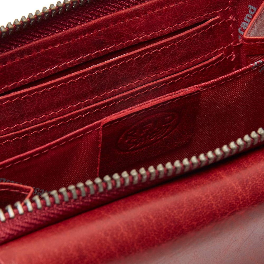 The Chesterfield Brand C08.044504 Δερμάτινο Γυναικείο Πορτοφόλι με RFID Κόκκινο Πορτοφόλια