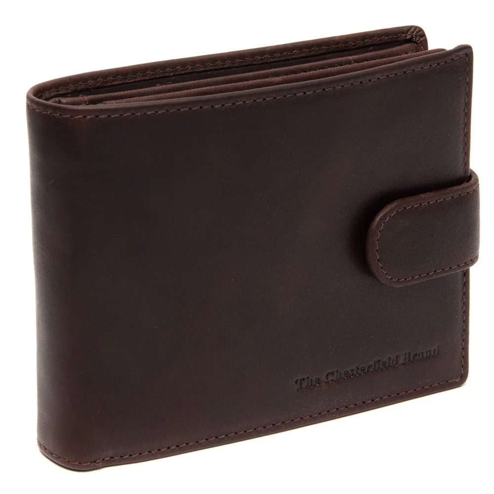 The Chesterfield Brand C08.051201 Δερμάτινο Ανδρικό Πορτοφόλι με RFID Καφέ Πορτοφόλια
