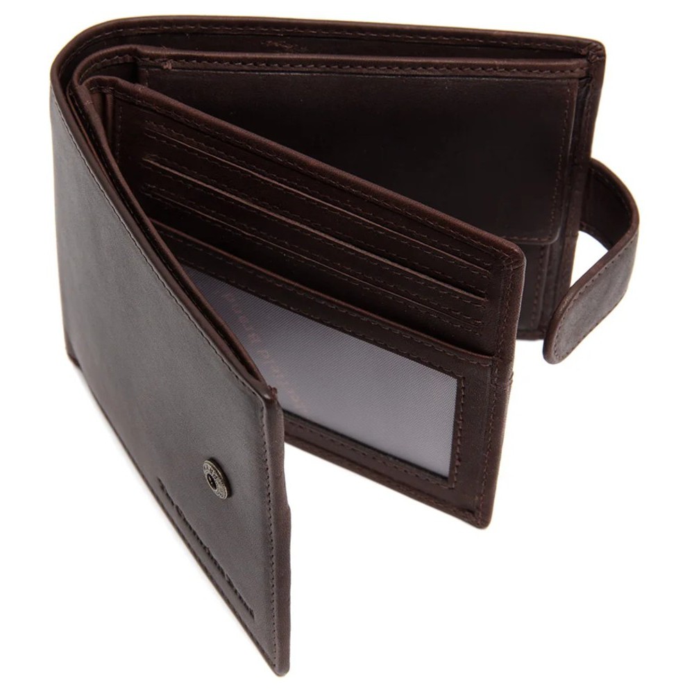 The Chesterfield Brand C08.051201 Δερμάτινο Ανδρικό Πορτοφόλι με RFID Καφέ Πορτοφόλια