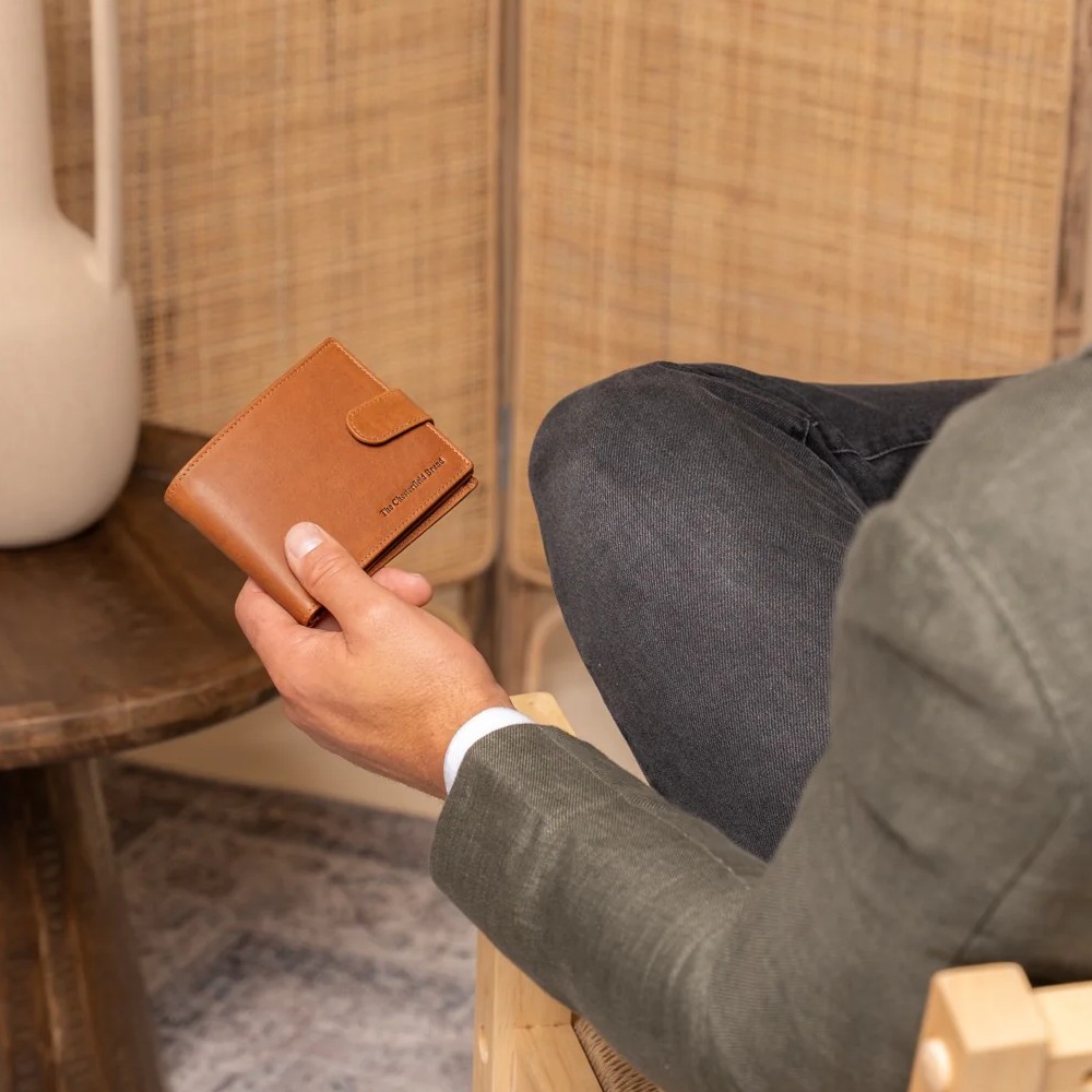 The Chesterfield Brand C08.051231 Δερμάτινο Ανδρικό Πορτοφόλι με RFID Ταμπά Πορτοφόλια