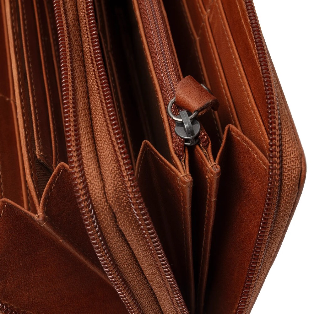 The Chesterfield Brand C08.051831 Leather Women's Wallet with RFID Cognac Wallets