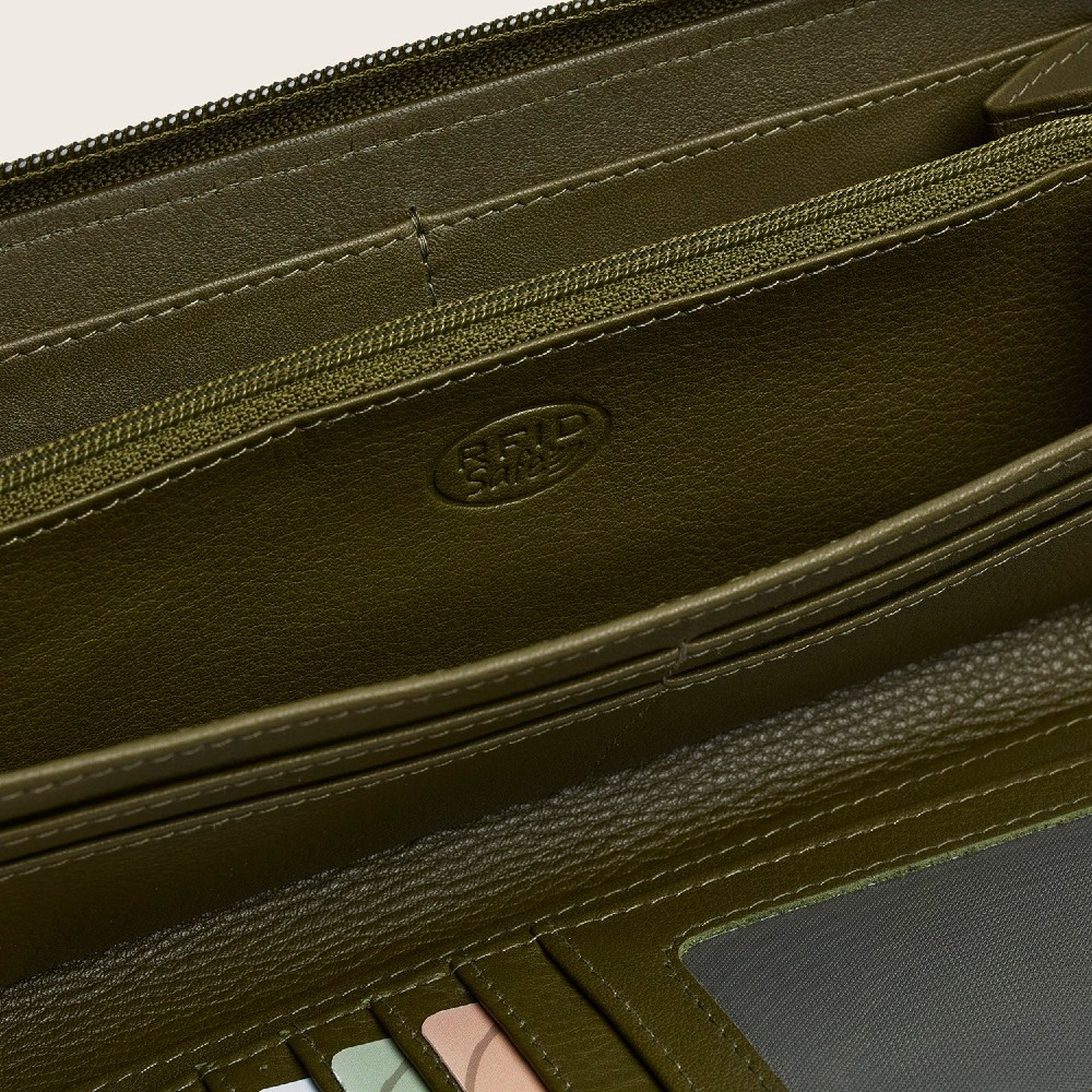 The Chesterfield Brand C08.062702 Δερμάτινο Γυναικείο Πορτοφόλι με RFID Πράσινο/Olive Πορτοφόλια