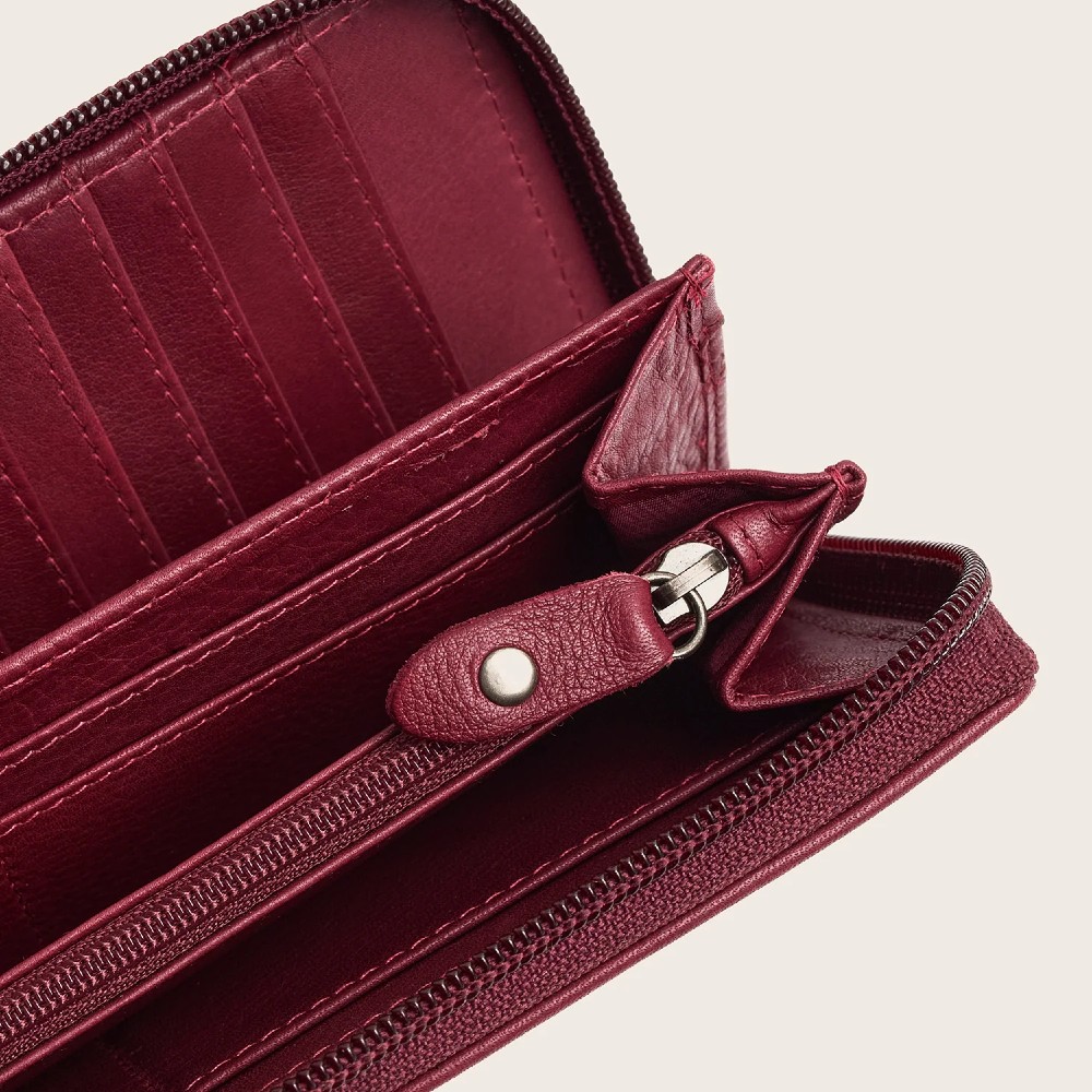 The Chesterfield Brand C08.062718 Δερμάτινο Γυναικείο Πορτοφόλι με RFID Μπορντό/Berry Πορτοφόλια