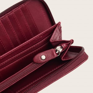 The Chesterfield Brand C08.062718 Δερμάτινο Γυναικείο Πορτοφόλι με RFID Μπορντό/Berry Πορτοφόλια