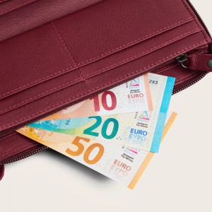 The Chesterfield Brand C08.062718 Δερμάτινο Γυναικείο Πορτοφόλι με RFID Μπορντό/Berry Πορτοφόλια