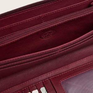 The Chesterfield Brand C08.062718 Δερμάτινο Γυναικείο Πορτοφόλι με RFID Μπορντό/Berry Πορτοφόλια