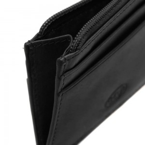 The Chesterfield Brand C08.900200 Leather Card Case with RFID Black Wallets