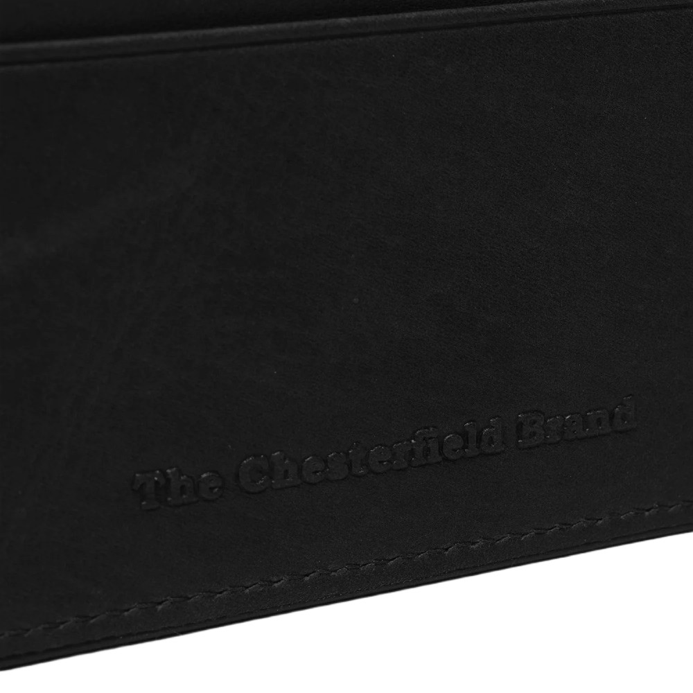 The Chesterfield Brand C08.900200 Leather Card Case with RFID Black Wallets