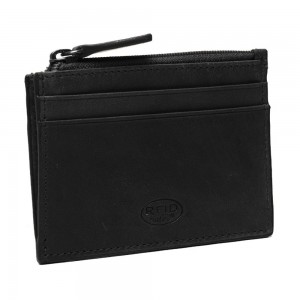 The Chesterfield Brand C08.900200 Leather Card Case with RFID Black Wallets