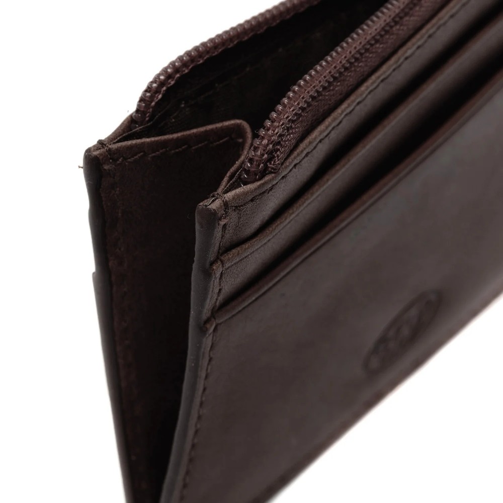 The Chesterfield Brand C08.900201 Leather Card Holder with RFID Brown Wallets