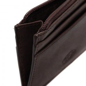 The Chesterfield Brand C08.900201 Leather Card Holder with RFID Brown Wallets