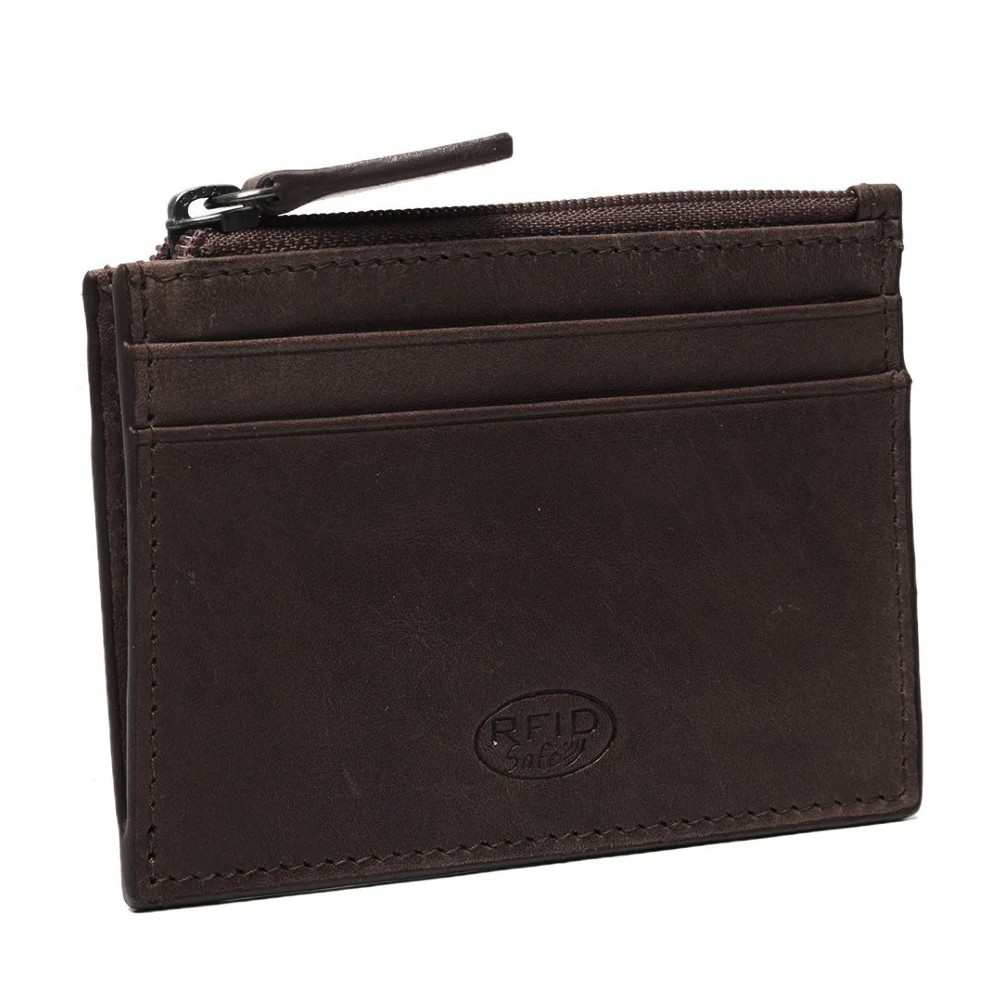The Chesterfield Brand C08.900201 Leather Card Holder with RFID Brown Wallets