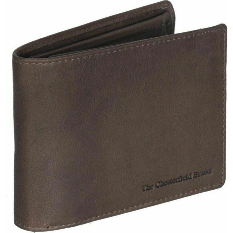 The Chesterfield Brand C08.020401 Δερμάτινο Ανδρικό Πορτοφόλι με RFID Καφέ The Chesterfield