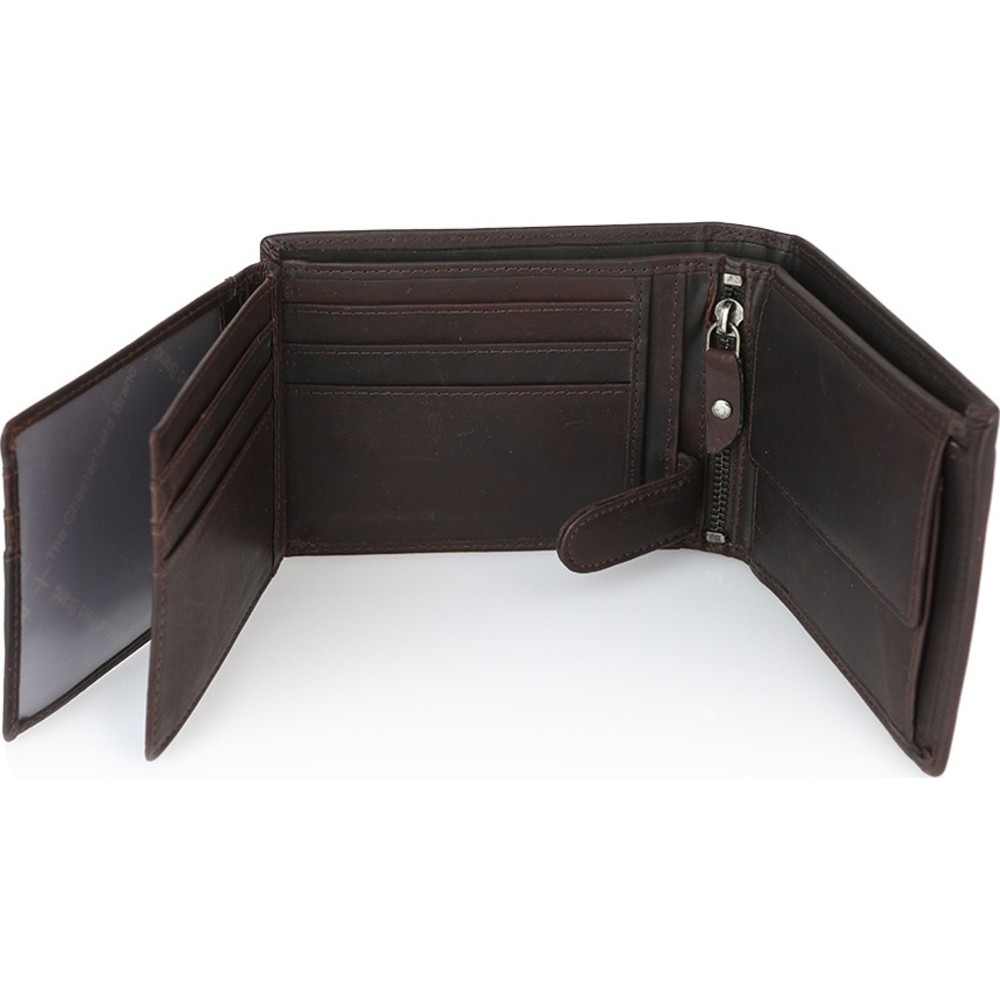 The Chesterfield Brand C08.020401 Δερμάτινο Ανδρικό Πορτοφόλι με RFID Καφέ Πορτοφόλια