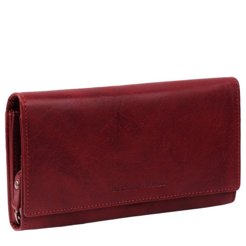 The Chesterfield Brand C08.037304 Δερμάτινο Γυναικείο Πορτοφόλι με RFID Κόκκινο The Chesterfield