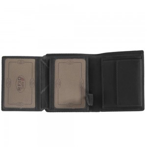The Chesterfield Brand C08.040700 Δερμάτινο Ανδρικό Πορτοφόλι με RFID Μαύρο Πορτοφόλια