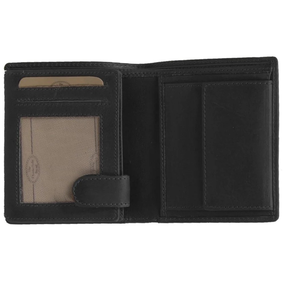 The Chesterfield Brand C08.040700 Δερμάτινο Ανδρικό Πορτοφόλι με RFID Μαύρο Πορτοφόλια