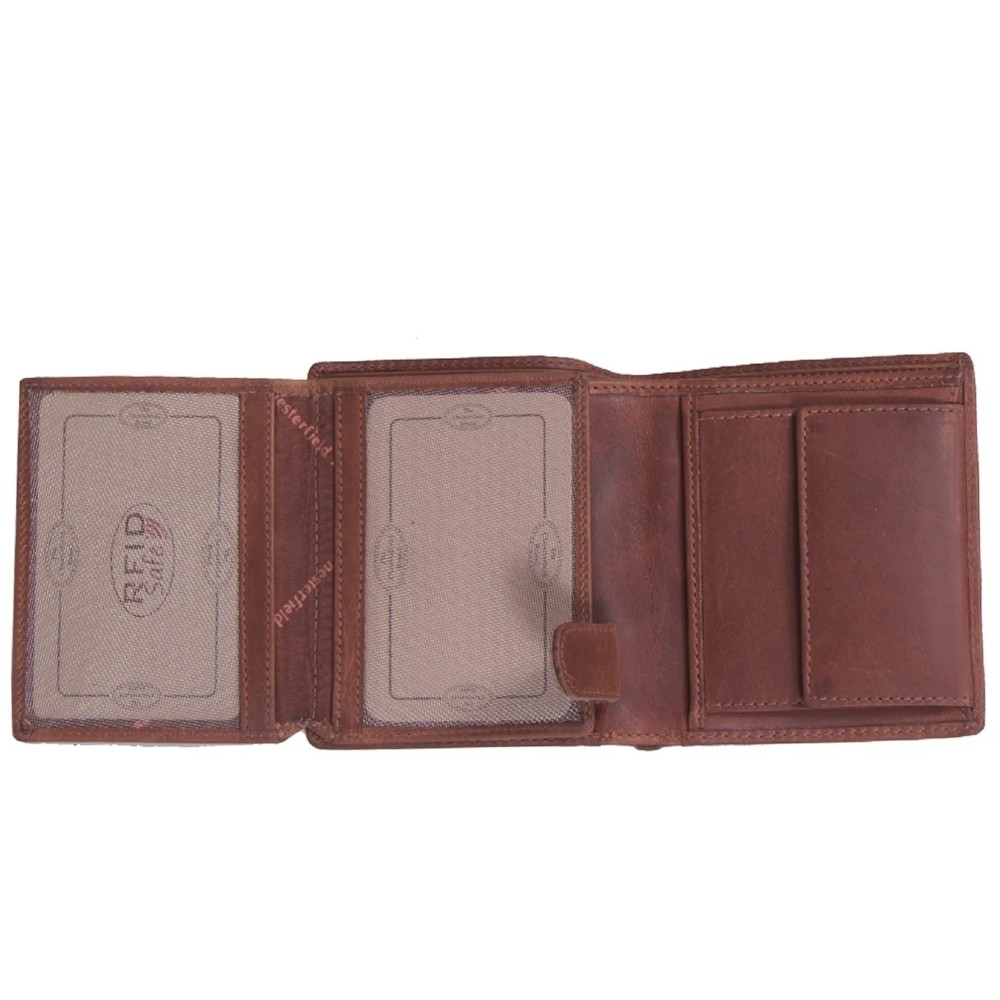 The Chesterfield Brand C08.040731 Δερμάτινο Ανδρικό Πορτοφόλι με RFID Ταμπά Πορτοφόλια