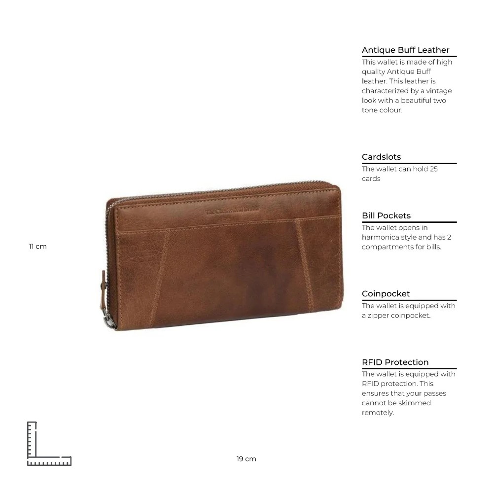 The Chesterfield Brand C08.043331 Δερμάτινο Γυναικείο Πορτοφόλι με RFID Ταμπά Πορτοφόλια