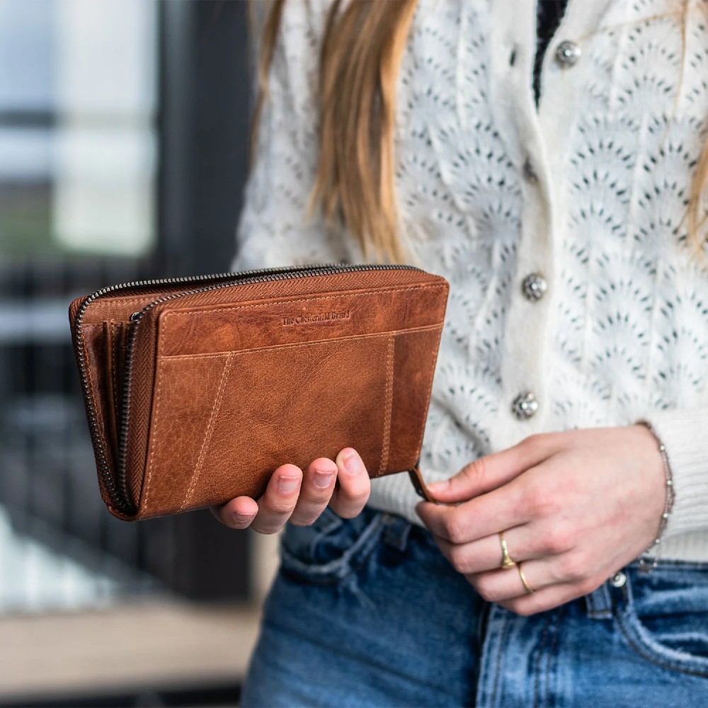 The Chesterfield Brand C08.043331 Δερμάτινο Γυναικείο Πορτοφόλι με RFID Ταμπά Πορτοφόλια