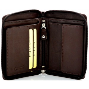 Ανδρικό Πορτοφόλι δέρμα ΚΙΟΝ CA-1083Z Μαύρο Πορτοφόλια