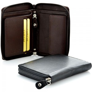 Ανδρικό Πορτοφόλι δέρμα ΚΙΟΝ CA-1083Z Μαύρο Πορτοφόλια