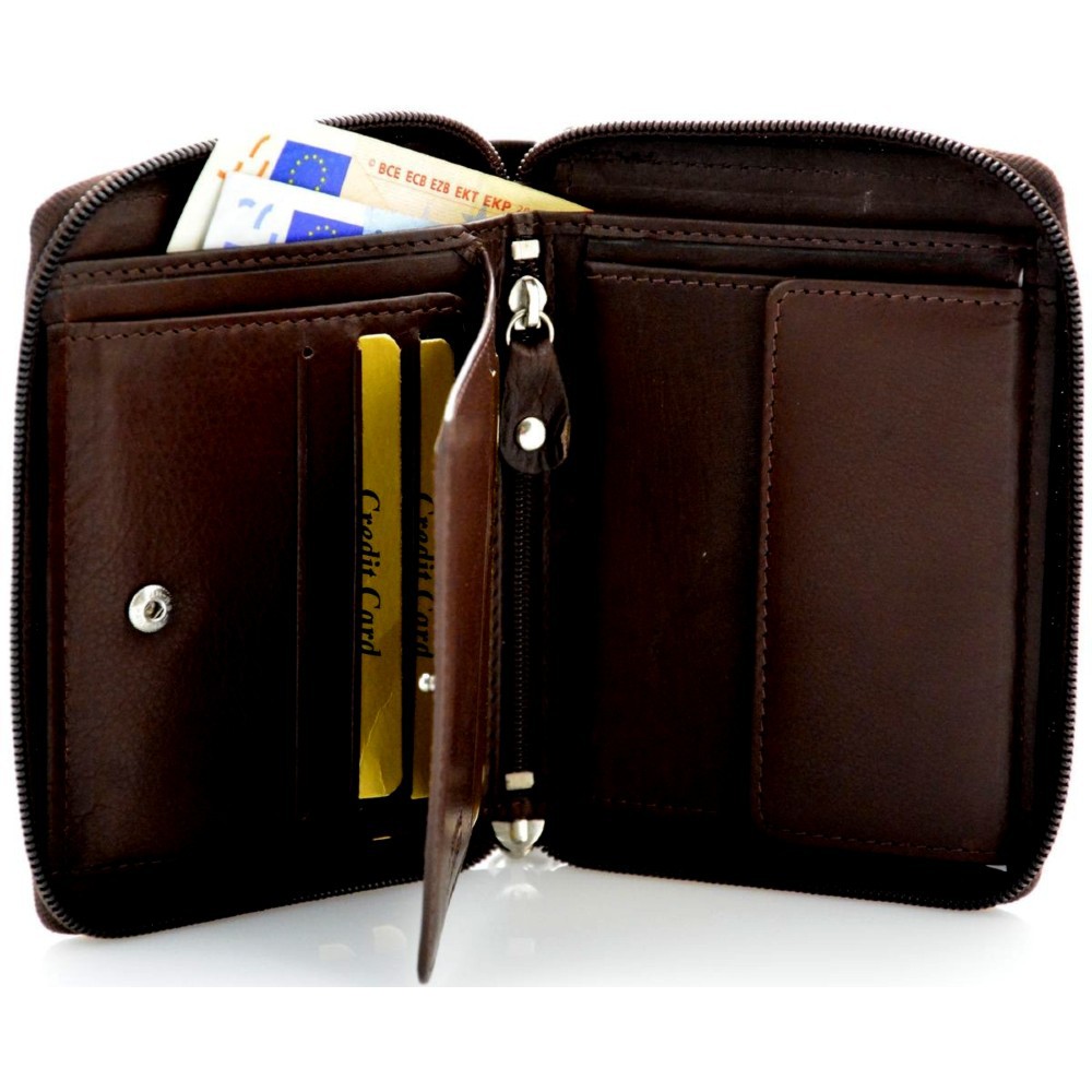 Ανδρικό Πορτοφόλι δέρμα ΚΙΟΝ CA-1083Z Μαύρο Πορτοφόλια