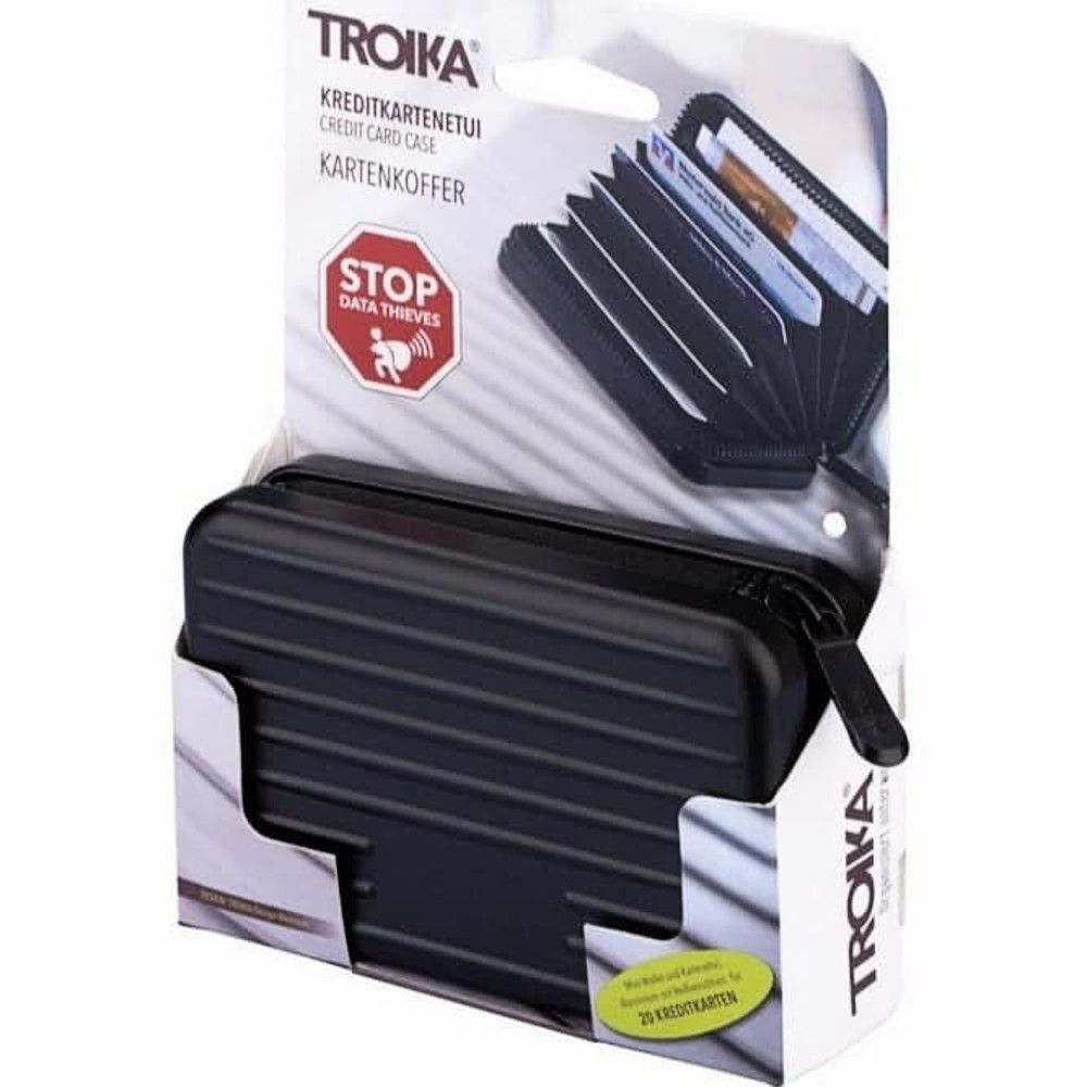 Troika CCC04/BK Καρτοθήκη Αλουμινίου με Rfid Μαύρη Πορτοφόλια