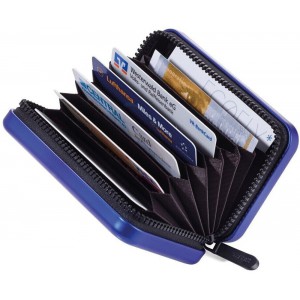 Troika CCC04/BL Καρτοθήκη Αλουμινίου με Rfid Μπλε Πορτοφόλια