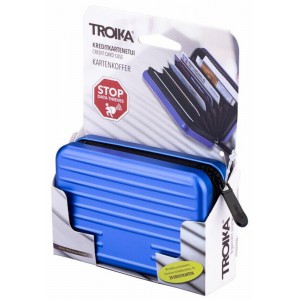 Troika CCC04/BL Καρτοθήκη Αλουμινίου με Rfid Μπλε Πορτοφόλια