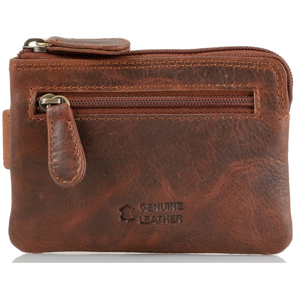 KION Καρτοθήκη δέρμα D-26 Καφέ Wallets