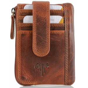 KION Καρτοθήκη δέρμα D-26 Καφέ Wallets