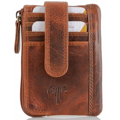 KION Καρτοθήκη δέρμα D-26 Καφέ