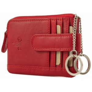 KION Καρτοθήκη δέρμα D-26 κόκκινη Wallets