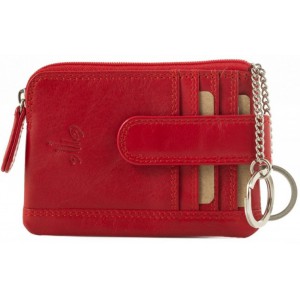 KION Καρτοθήκη δέρμα D-26 κόκκινη Wallets