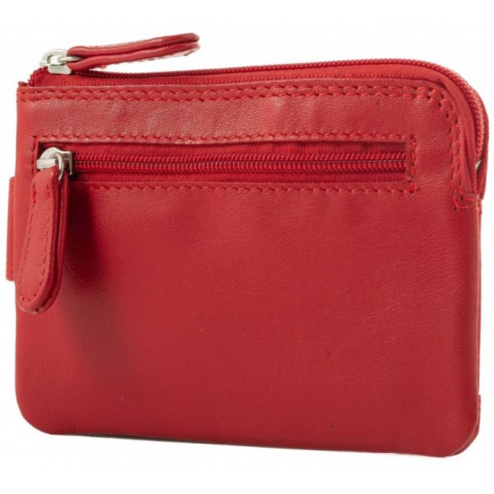 KION Καρτοθήκη δέρμα D-26 κόκκινη Wallets