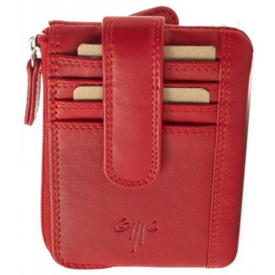 KION Καρτοθήκη δέρμα D-26 κόκκινη