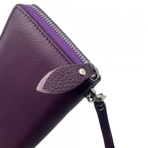 Domus 313 Leather Women's Wallet Purple Wallets
