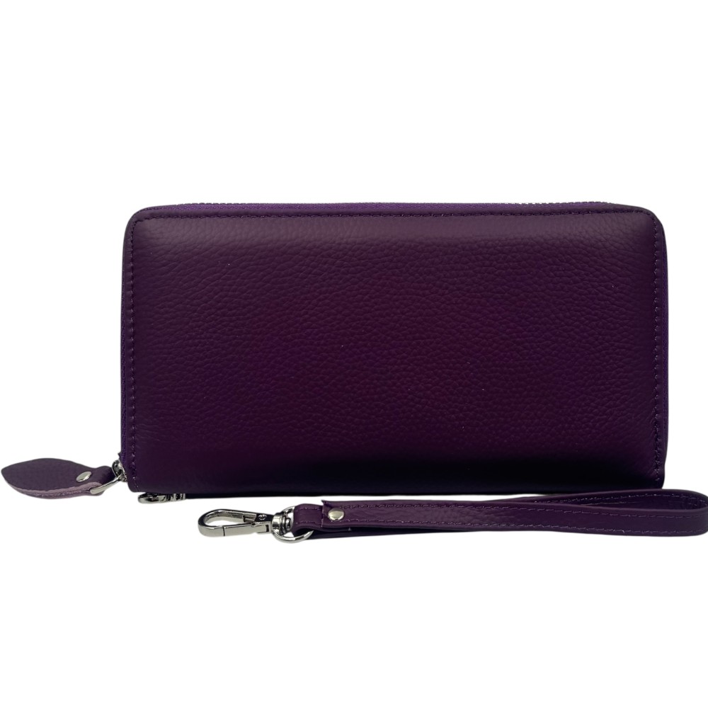 Domus 313 Leather Women's Wallet Purple Wallets