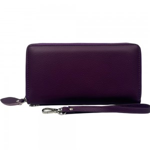 Domus 313 Leather Women's Wallet Purple Wallets