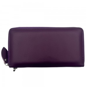 Domus 313 Leather Women's Wallet Purple Wallets