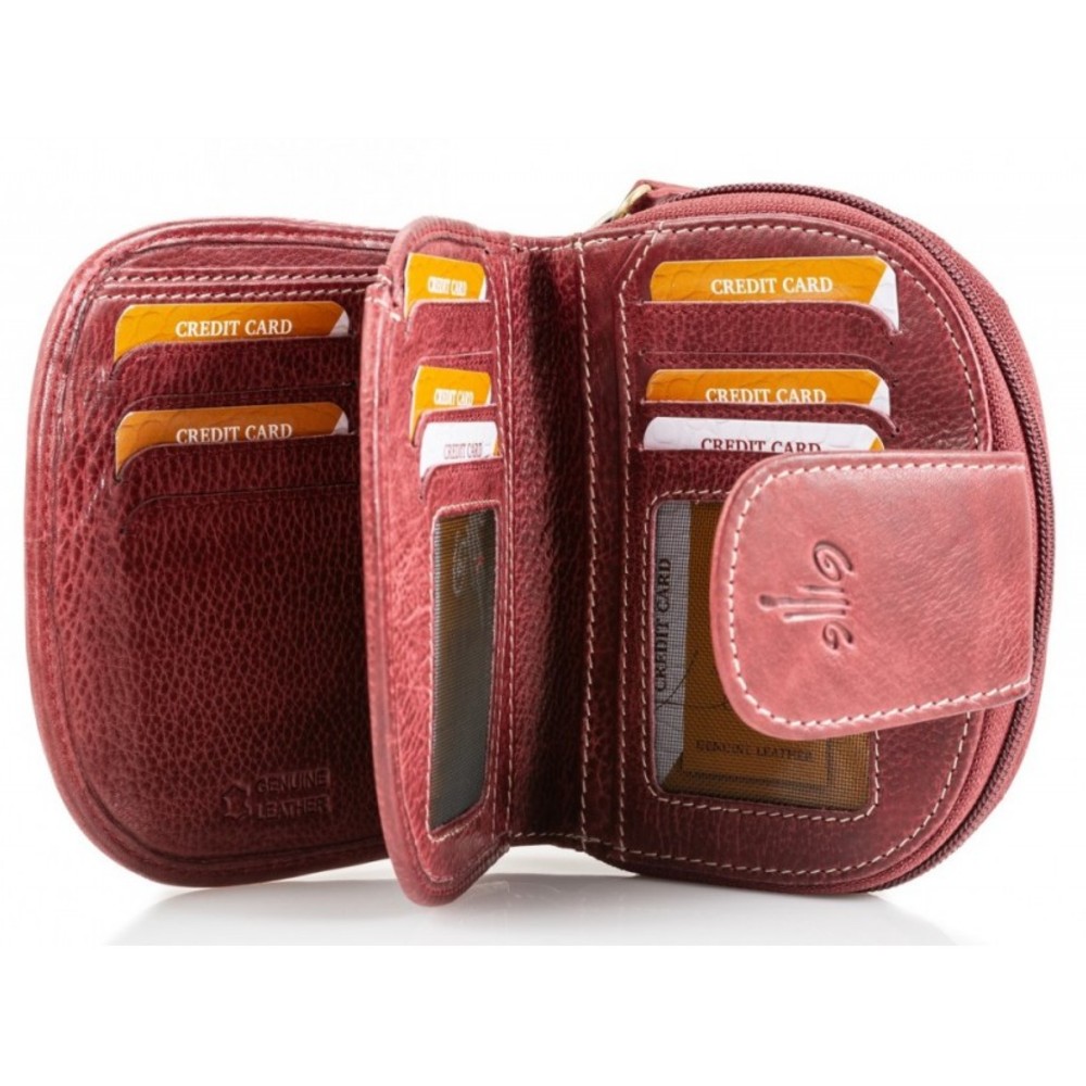 Kion H1025 SUEDE Πορτοφόλι Γυναικείο Δέρμα Μπορντό Wallets