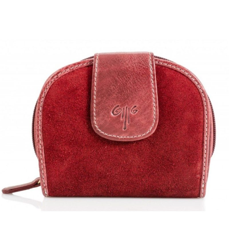 Kion H1025 SUEDE Πορτοφόλι Γυναικείο Δέρμα Μπορντό KION