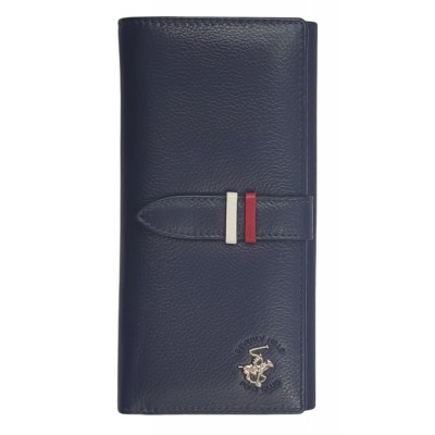 Πορτοφόλι δέρμα γυναικείο POLO BEVERLY HILLS BH-1350 μπλε