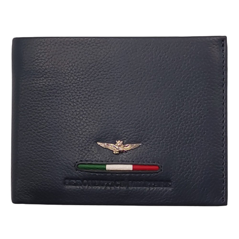 AERONAUTICA MILITARE AM-152 δέρμα πορτοφόλι μπλε Wallets