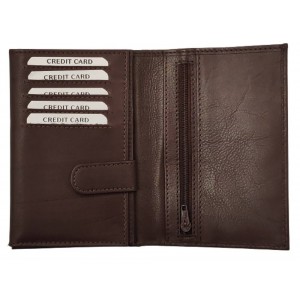 Ανδρικό πορτοφόλι KAPPA 4104 δέρμα καφέ Πορτοφόλια