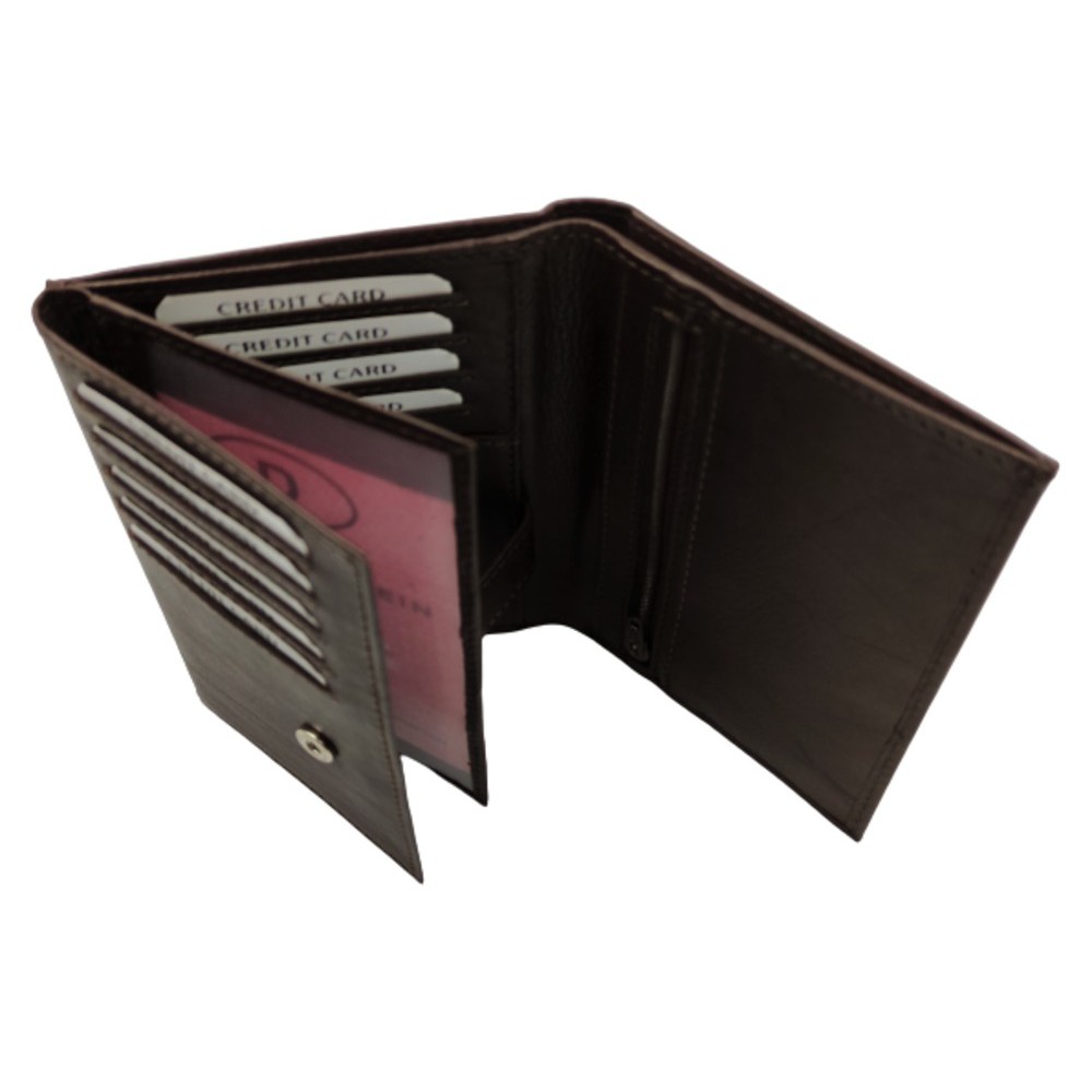 Ανδρικό πορτοφόλι KAPPA 4104 δέρμα καφέ Πορτοφόλια