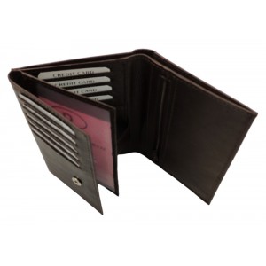 Ανδρικό πορτοφόλι KAPPA 4104 δέρμα καφέ Πορτοφόλια